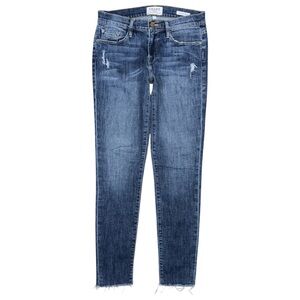 FRAME Denim Le Skinny De Jeanne Distressed Skinny Jeans Women’s 28 Medium Wash